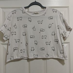 French Pastry Cat crop top!